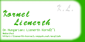 kornel lienerth business card